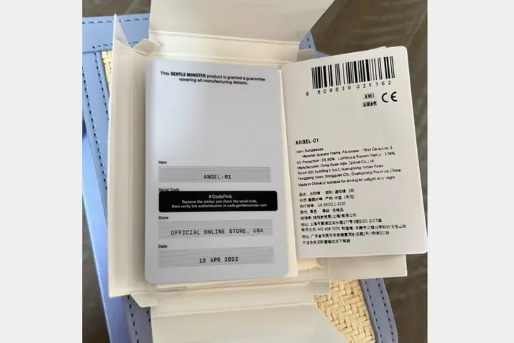 Cách Check Code Kính Gentle Monster Đầy Đủ Và Chính Xác