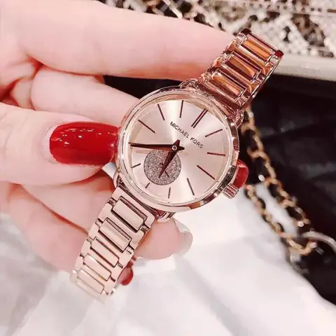 Review Đồng Hồ Michael Kors Nữ Màu Hồng Mk2735 Petite Portia Chi Tiết Từ A Đến Z