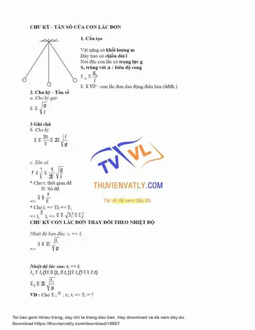 Tần Số Con Lắc Đơn Là Gì? Công Thức Tính & Ứng Dụng Thực Tế