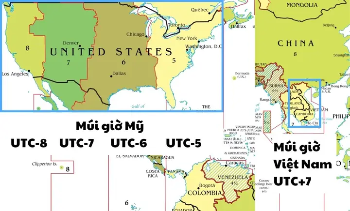 7h Tối Việt Nam Là Mấy Giờ Ở Mỹ