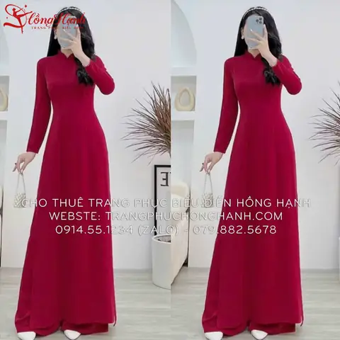 Đánh Giá Chi Tiết Áo Dài Đỏ Đô: Chất Liệu, Giá Thuê Và Mẹo Phối Đồ Từ Trang Phục Hồng Hạnh