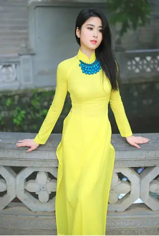 Áo Dài Màu Vàng Chanh