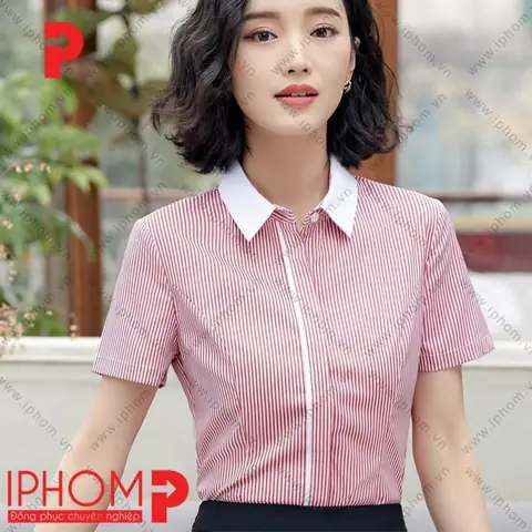 Áo Sơ Mi Kẻ Sọc Nữ