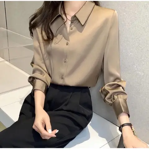 Áo Sơ Mi Lụa Trơn