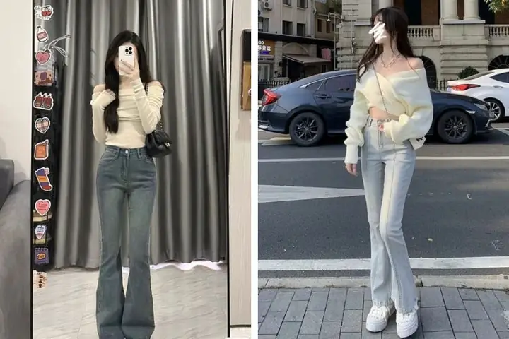 Áo Trễ Vai Mặc Với Quần Gì
