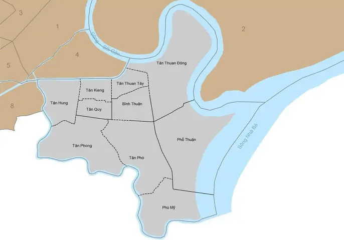 Bản Đồ Sài Gòn Quận 7