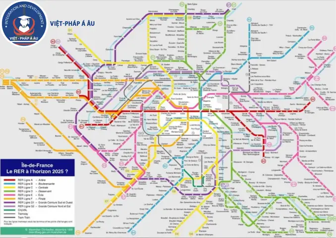 Bản Đồ Tàu Điện Ngầm Paris
