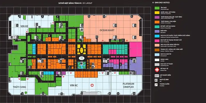 Bản Đồ Vincom Mega Mall Times City