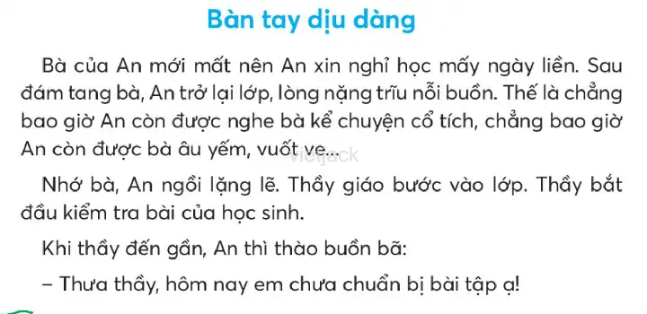 Bàn Tay Dịu Dàng Lớp 2