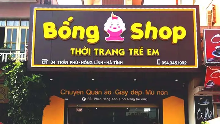 Bảng Hiệu Quần Áo Trẻ Em