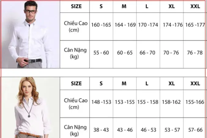 Bảng Size Áo Hàn Quốc Chuẩn Nhất: Quy Đổi Sang Size Việt Chi Tiết