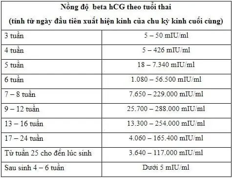 Beta Bao Nhiêu Là Có Thai