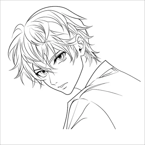 Black And White Anime Image
