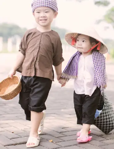 Bộ Áo Bà Ba Cho Bé