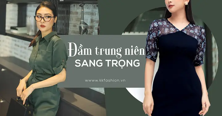 Kiểu Đầm Trung Niên Sang Trọng Không Thể Bỏ Qua