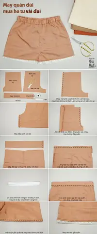 Cách May Quần Đùi Nam