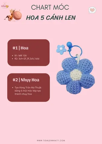 Cách Móc Bông Hoa Đơn Giản