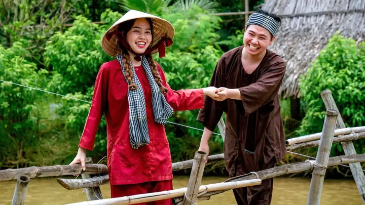 Cách Quấn Khăn Rằn Trên Đầu