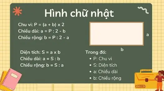Cách Tính Chiều Dài Hình Chữ Nhật