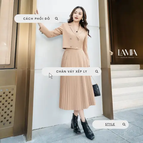 Top 15 Cách Phối Đồ Với Chân Váy Xếp Ly Dài Sang Chảnh Nhất 2026