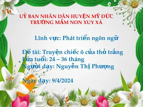 Truyện Chiếc Ô Của Thỏ Trắng: Hướng Dẫn Giáo Dục Cho Trẻ## Giới Thiệu Chung Về Câu Chuyện