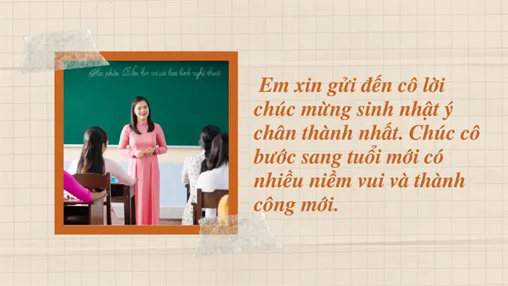 Chúc Cô Sinh Nhật Vui Vẻ