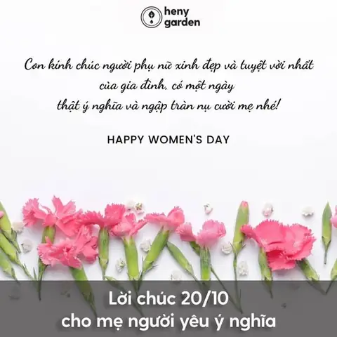 Chúc Mẹ Người Yêu 20 10