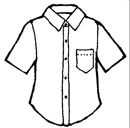 Clipart Shirt Black And White