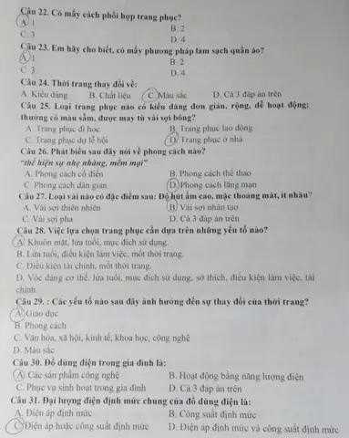 Có Mấy Cách Phối Hợp Trang Phục
