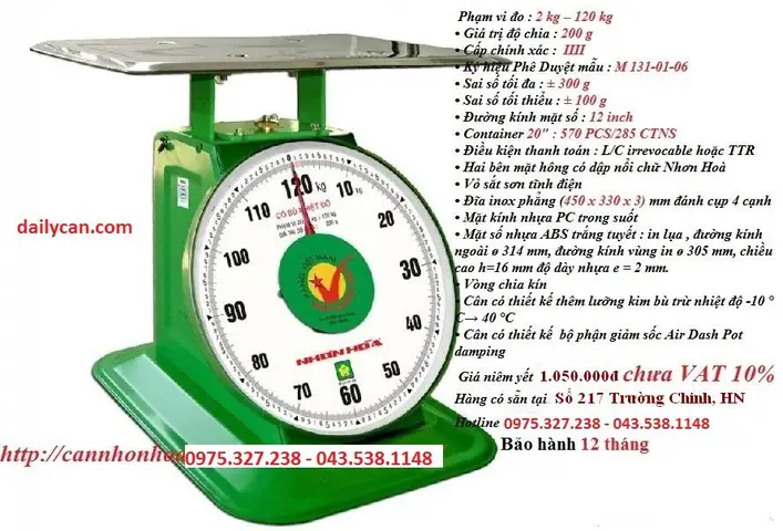 Review Cân Đồng Hồ Nhơn Hòa: Top Model & Mẹo Chọn Hàng Chính Hãng