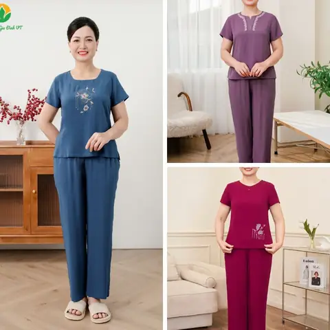 Đồ Bộ Trung Niên Ống Rộng: Top 5+ Mẫu Đẹp, Dễ Mặc & Tôn Dáng