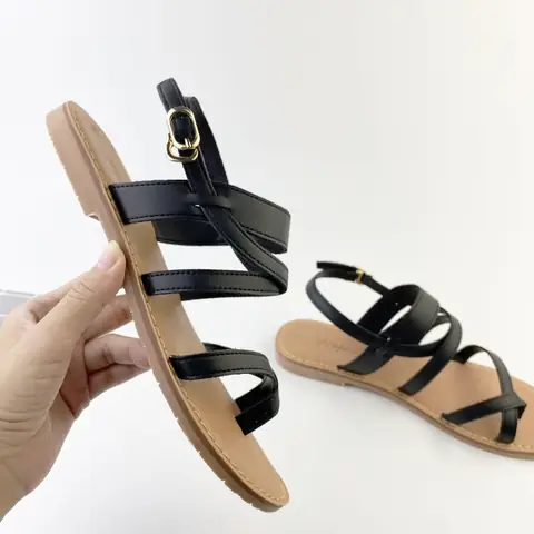 Giày Sandal Dây Chéo Nữ
