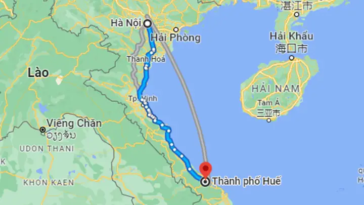 Hà Nội Đến Huế Bao Nhiêu Km