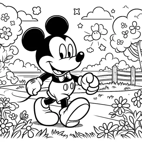 Hinh To Mau Chuot Mickey