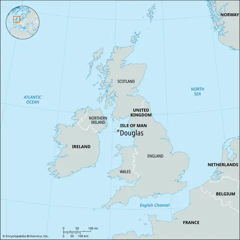Isle Of Man On Uk Map