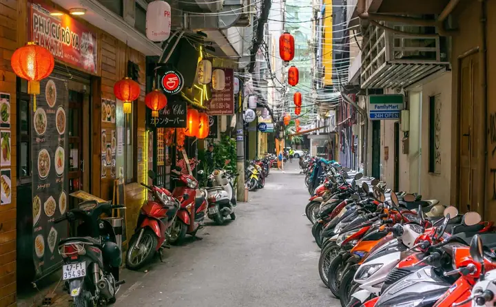 Japanese Street In Ho Chi Minh City