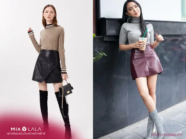 Kết Hợp Chân Váy Da