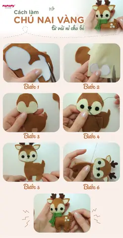 Làm Con Vật Bằng Vải Nỉ