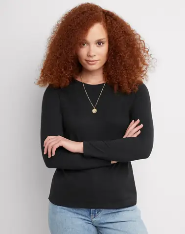 Long Sleeve Cotton T Shirts Women's