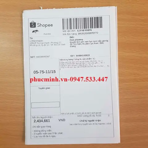 Mã Vận Đơn Giao Hàng Tiêu Chuẩn