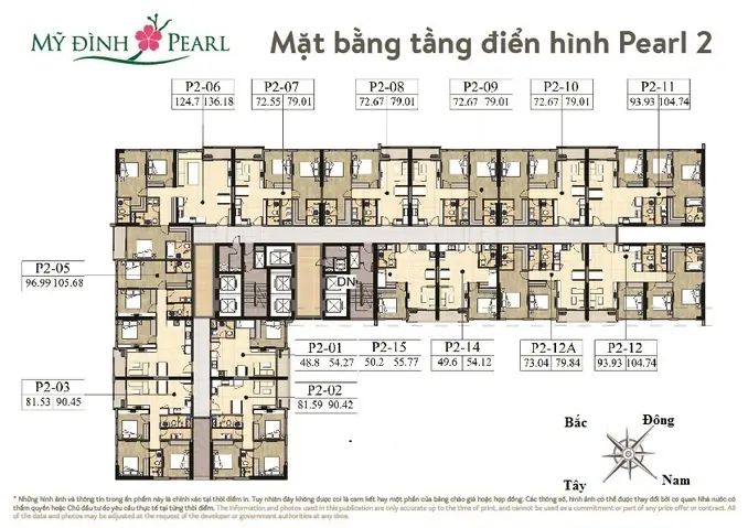 Mặt Bằng Căn Hộ Mỹ Đình Pearl: Đánh Giá Chi Tiết Thiết Kế & Phân Bổ Không Gian