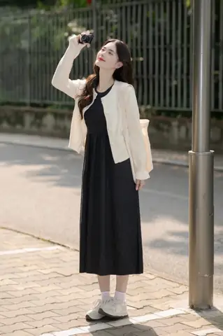 Đồ Mùa Đông Với Chân Váy