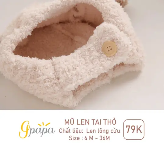 Móc Mũ Tai Thỏ Cho Bé
