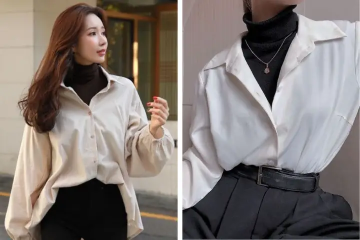 Phối Đồ Với Áo Len Cổ Lọ Nữ