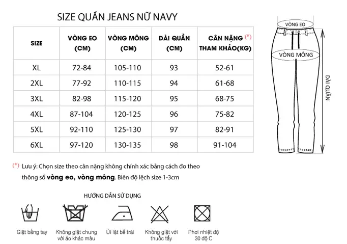 Quần Jean Nữ Big Size