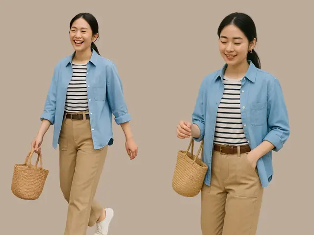 Quần Kaki Áo Thun Nữ