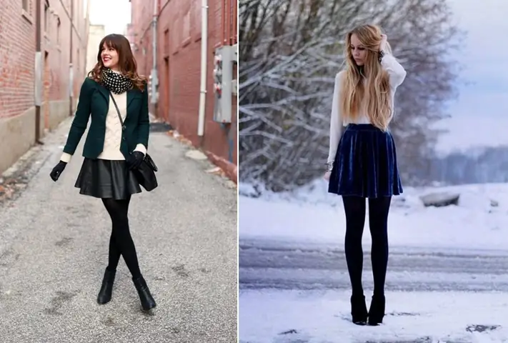 Quần Legging Mặc Với Váy