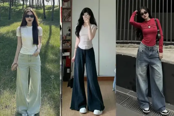 Quần Ống Rộng Mặc Áo Gì