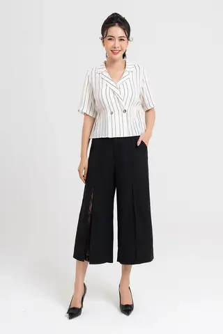 Quần Ống Rộng Ngang Gối