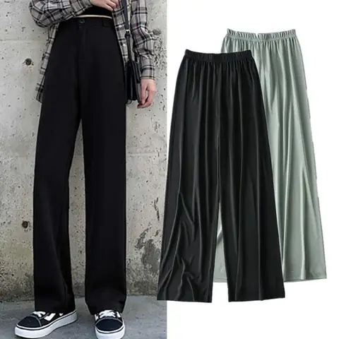 Quần Ống Suông Lưng Thun